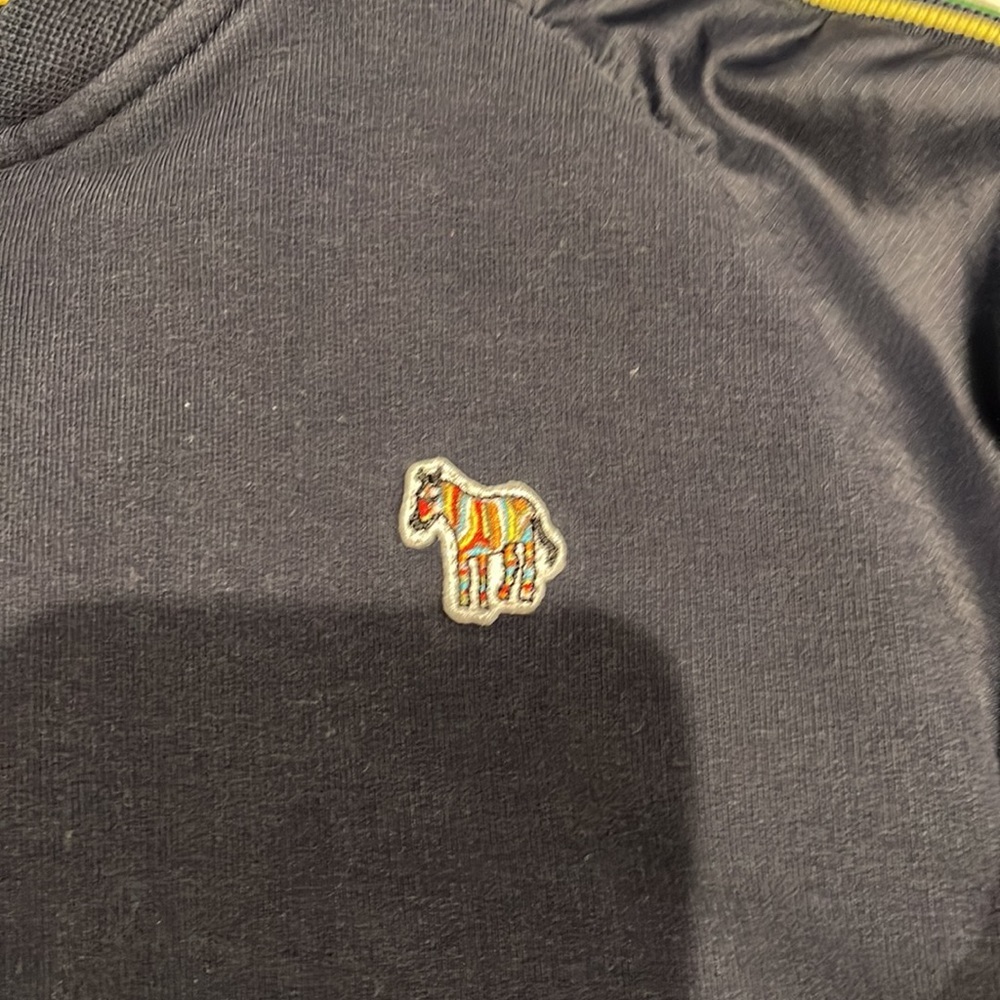 Paul Smith navy blue Zip up sweatshirt, size 6 - Picture 3 of 5